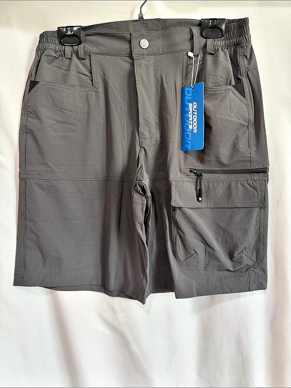 Men's Gray Cargo Shorts NWT